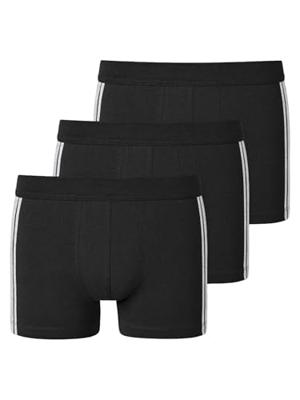 3-pack heren boxershort 95/5 - Stripe - Gestreept heren ondergoed - Blauw - Zwart - Combi