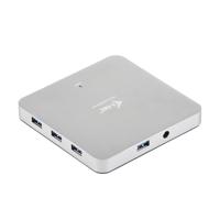 i-tec USB 3.0 10-Port HUB Metaal, Oplaadhub met 10 USB-Poorten en Stroomadapter - thumbnail