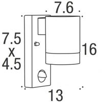 Nordlux DownlighterTin zwart met sensor - 21509103 - thumbnail