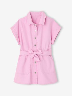 Meisjes met in katoenen twill zachtpaars