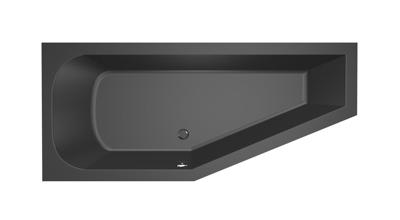 Hoekbad Xenz Lagoon Compact 160x75x45 cm Links Ebony Hoekbad Xenz Lagoon Compact 160x75x45 cm Links Ebony