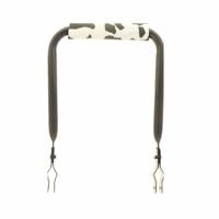 Rugsteun Rugleuning zwart met Cow rugkussentje - thumbnail