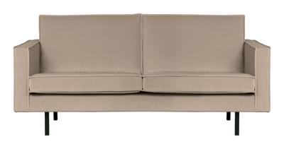 WOOOD 2,5-zits Bank 'Rodeo' Velvet, kleur Khaki