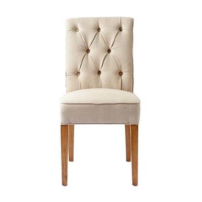 Rivièra Maison Eetkamerstoel 'Hampton Classic' Linen, kleur Flax