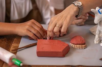 Jovi boetseerpasta terracotta, pak van 500 g