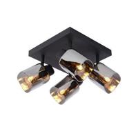 Lucide ALION - Plafondspot - 4xE14 - Zwart - thumbnail