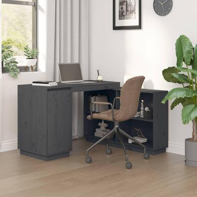 Bureau 110x50x75 cm massief grenenhout grijs Bureau 110x50x75 cm massief grenenhout grijs