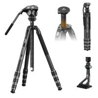 SIRUI Europe Sirui Sportich SP124 + B5X Carbon Tripod Werkhoogte: 13 - 153.5 cm - thumbnail
