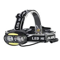 30000 LM 4 × CREE XML-T6 2 × COB + 2 × rode LED hoofd Lamp Flashlight Zaklamp lantaarn - thumbnail