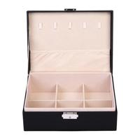 LYVION Sieradendoos - PU Leer - Zwart - thumbnail