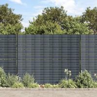 VidaXL Tuinschermen 10 st 252,5x19 m pvc zwart - thumbnail