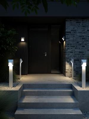 Buitenlamp Pontio Single Design downlighter GU10 fitting &apos;Pontio&apos;