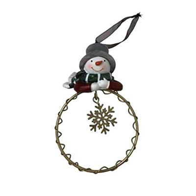 Kerstversiering DKD Home Decor Hars Cirkels (9 x 3 x 13,5 cm) (6 Stuks)