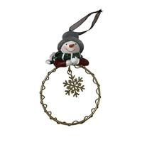 Kerstversiering DKD Home Decor Hars Cirkels (9 x 3 x 13,5 cm) (6 Stuks) - thumbnail