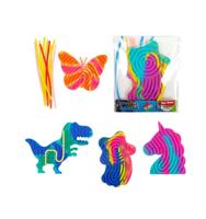Fun Curly Board mini met 10 slierten - thumbnail