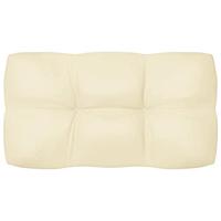 VidaXL Palletkussens 5 st stof crèmekleurig - thumbnail