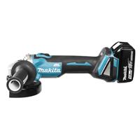 Makita DGA506RTJ Accu Haakse Slijper 125mm 18V 5.0Ah in Mbox - thumbnail