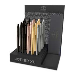 Balpen Parker Jotter XL Monochrome assorti medium 20 stuks Balpen Parker Jotter XL Monochrome assorti medium 20 stuks