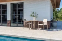 Manolo 75x75x75 cm met 2x Cortina dining stoel latte - thumbnail