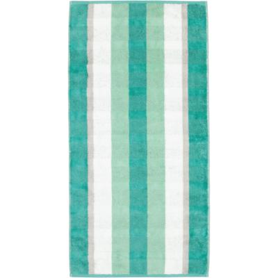 Cawö Cawo Noblesse Stripes Gastendoekje 30x50 smaragd