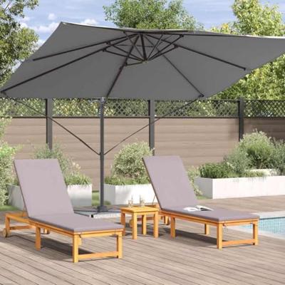 VidaXL Parasol antraciet 351 x 250 x 260 cm polyester en aluminium
