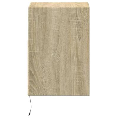 Tv-wandmeubels met LED 2 st 41x31x45 cm sonoma eikenkleurig
