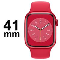 Refurbished Apple Watch Series 8 GPS 41 mm Rood Gebruikt - thumbnail
