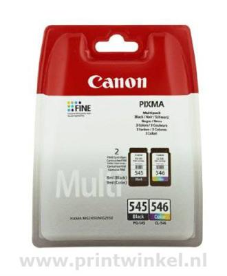 Canon PG-545/CL-546 Multipack Origineel Zwart, Cyaan, Magenta, Geel 2 stuk(s)