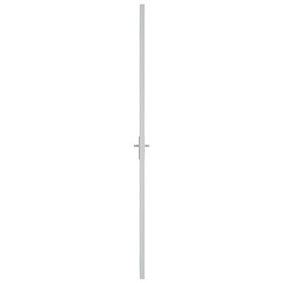 VidaXL Binnendeur 76x201,5 cm matglas en aluminium wit VidaXL Binnendeur 76x201,5 cm matglas en aluminium wit