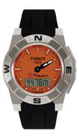 Horlogeband Tissot T0015204705100A / T610020272 Rubber Zwart 20mm - thumbnail