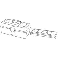 Tayg gereedschapskoffer 310 x 160 x 130 mm met inlegbak Velleman - Velleman - thumbnail