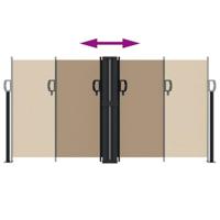 Windscherm uittrekbaar 120x1000 cm taupe - thumbnail