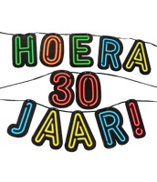 Paperdreams neon slinger hoera 30 jaar! - thumbnail