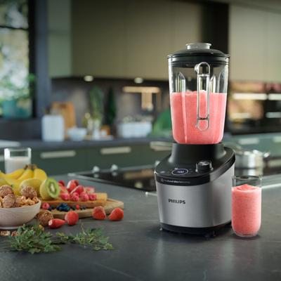 Philips Home HR3760/00 Blender 1500 W Zilver, Zwart - thumbnail