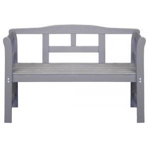 Friese 2-zits houten tuinbank grijs