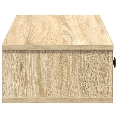 Wandschap met lades 100x37,5x19 cm bewerkt hout sonoma eiken Wandschap met lades 100x37,5x19 cm bewerkt hout sonoma eiken