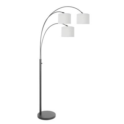 Steinhauer VloerlampSparkled Light zwart met witte kappen - 3825ZW