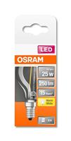 OSRAM HOMELIGHTING 4058075436602 LED-lamp Energielabel F (A - G) E14 Peer 2.5 W = 25 W Warmwit 1 stuk(s) - thumbnail
