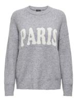 Only Onljerico L/s Pullover Knt Noos Trui Grey Melange - thumbnail