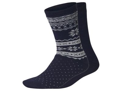 esmara 2 Paar thermosokken (Marineblauw, 35-38)