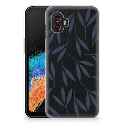 Samsung Galaxy Xcover 6 Pro | TPU Case | Leaves Blue Samsung Galaxy Xcover 6 Pro | TPU Case | Leaves Blue