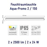 Müller-Licht Aqua-Promo LED-kuiplamp voor vochtige ruimte LED G13 44 W Neutraalwit Grijs - thumbnail