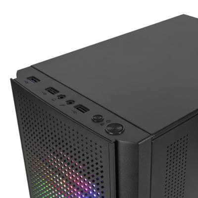 ATX Micro Box Mars Gaming MC300 Zwart RGB mATX - thumbnail