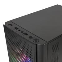 ATX Micro Behuizing Mars Gaming MC300 Zwart RGB mATX - thumbnail