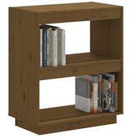 Boekenkast 60x35x71 cm massief grenenhout honingbruin - thumbnail