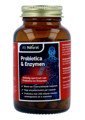 All Natural Probiotica Enzymen Capsules All Natural Probiotica Enzymen Capsules