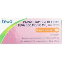 Paracetamol coffeine 500/50 20 Tabletten - thumbnail