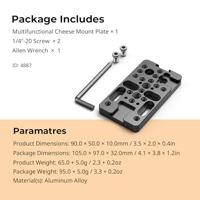 SmallRig Multifunctional Cheese Mount Plate 4887 - thumbnail