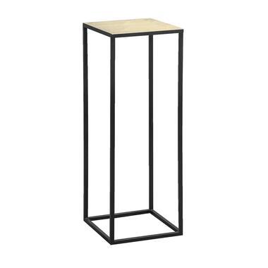 Plantentafel Hugo - zwart/goudkleur - 70x25x25 cm