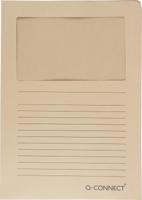 Q-CONNECT L-map met venster, 120 g/m², A4, pak van 100 stuks, kraft - thumbnail